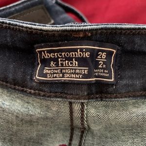 High rise dark was Abercrombie skinny jeans